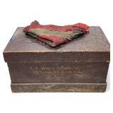 Civil War V.R.C Trunk & 45 Star American Flag