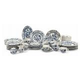 (59pc) Meissen "Blue Onion" China Set