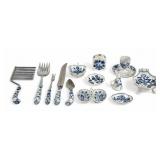 (13) Meissen Â"Blue Onion" Service Pieces