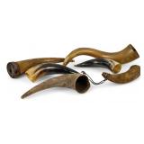 (6) Vintage Powder/Flask Horns
