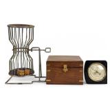 (2) Vintage Barometers & A Dice Roller