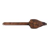 Robert Burns Carved Wood Fireplace Bellows