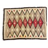 Antique Navajo Red & Brown Rug