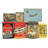 (6) Vintage Tobacco Tins & (1) Pack Of Mechanic