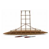 Native American Model Outrigger Canoe