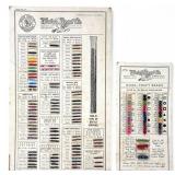 (2) Bead Sample Cards from Walco Bead Co.