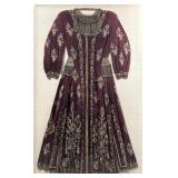Antique Ottoman Bridal Dress in Plexiglass Frame