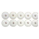 (10) Royal Copenhagen Brown Iris Luncheon Plates