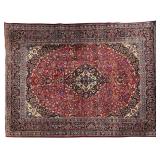 Large Mashad Persian 100% Wool Rug
