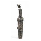 Burmese Silver Repousse Figural Vessel With Bird F