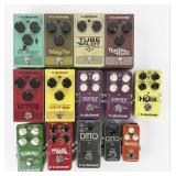 Group of TC Electronics Guitar Pedals