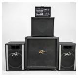 (4) Peavey Amps & (1) Mixer