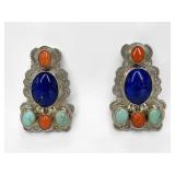 Navajo Sterling, Turquoise, & Lapis Lazuli...