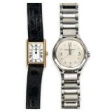 (2) Baume & Mercier 'Ilea' Stainless & 14K Gold...