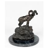 After Charles M Russell 'Bighorn Sheep' Bronze