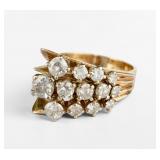 14K Gold Diamond Cocktail Ring