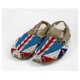 Vintage Sioux Beaded Leather Men's Moccasins
