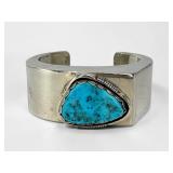 Navajo Turquoise & Sterling Silver Cuff