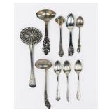 (9) .800/.830 Silver Spoons