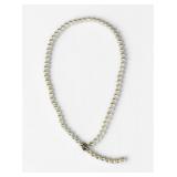 Mikimoto-Style Pearl & Diamond 14K Gold Necklace