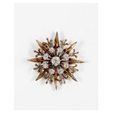 Antique 14K Gold & Diamond Pendant/Brooch