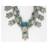 Frank Yazzie Navajo Turquoise & Sterling Silver...