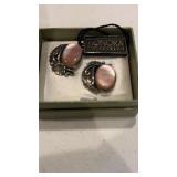 Honora Sterling and Pink Stone Earrings