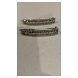 Rhinestone and Pearl Hair Clips