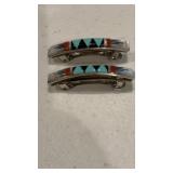 Aztec Design Hair Clips