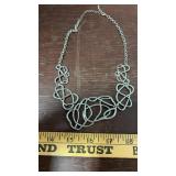 Silvertone Statement Piece Necklace