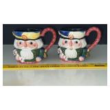Pair of Fitz and Floyd Nutcracker Mugs
