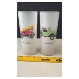 2 Vintage Car Glasses
