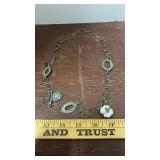 Metal and Charm Necklace