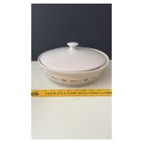 Longaberger Pottery Casserole Dish with Lid