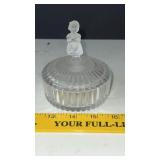 Hummel Glass Trinket Box with Lid