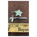 2 Rhinestone Hair Clips