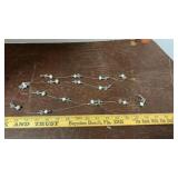 Silvertone Bead Necklace