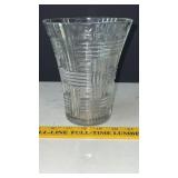 Basket Weave Glass Vase
