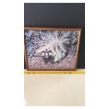 Framed Skunk Print