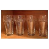 Set of 4 Coke Glasses