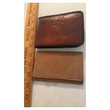 2 Vintage Leather Wallets