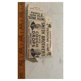 Vtg. Smith Bros. Black Cough Drop Box