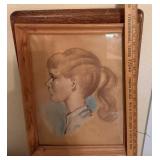 Framed Vintage Portrait