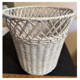 Wicker Trash Can