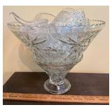 Punch Bowl with Cups (2 different styles of cups)
