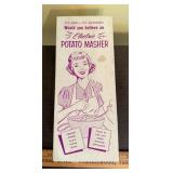Vtg. Electric Potato Masher in Original Box