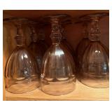 8 Vtg. Libbey Duratuff Gibraltar Purple Goblets