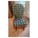 Glider Rocker with Side Magazine Rack
