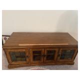 Wood and Tile Front Entertainment Cabinet
