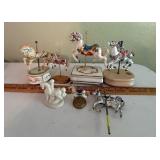 Lot of Carousel Horses